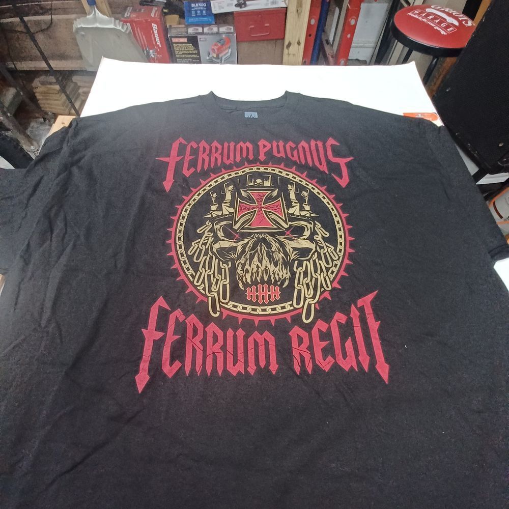 WWE Authentic Triple H Cerebral Assassin Wrestling T-Shirt Black Gold Red 4X‎